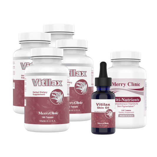 Vitilax 两个月装（4 片 V 片剂、1 瓶 V 营养素和 1 瓶 V 油）